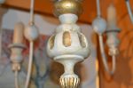 Superbe chandelier 12 feux en pin - Antiquités