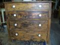 Commode na&iuml;ve 4 tiroirs en pin circa 186010