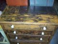 Commode na�ve 4 tiroirs en pin circa 1860
