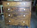 Commode na�ve 4 tiroirs en pin circa 1860 - Antiquit�s