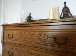 butternut chest of drawers, with 3 drawers4