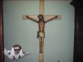 corpus en pin polychrome - Antiquit�s