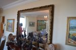 Large wall wood mirror