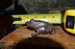 paper weight cast frog