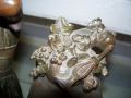 Spelter and pink marble base clock - Antiques