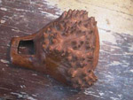 great old canoe cup with spikes - Antiques