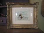 Very nice old 19th century W. Greeding watercolor - Antiques