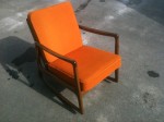 Chaise au Design Retro beige et brun2