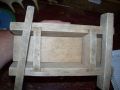 small one loaf pine sugar mold - Antiques