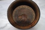 carved beaver butter mold - Antiques