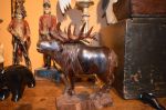 Folk-art moose carving3