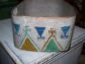  Panier Am�rindien antique, peint circa 1870 - Antiquit�s