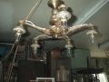 art nouveau ceiling bronze lamp - Antiques