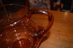 Blown depression glass pitcher4