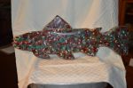Roger Dumont large fish carving5