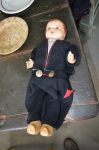 Articulated doll composition and wood - Antiques