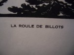 Rodolphe Duguay woodblock print la roule de billots2