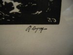 Rodolphe Duguay woodblock print la roule de billots3