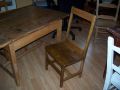 &Icirc;le D'Orl&eacute;ans 4 chairs & stretcher table set2