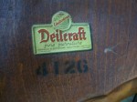 Double tray signed mahogany table6