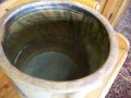 Small 2 gallons blue decoreted stoneware jar - Antiques