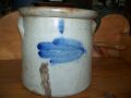 Petite tinette � fleur bleue 2 gallons