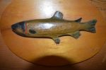 speckled trout on plaque - Antiques